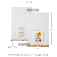 Pumpkiny Season Tea Towel 19x28