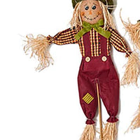 boy scarecrow garden stake