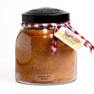 Banana Nut Bread - 34oz Papa Scented Candle Jar with Lid