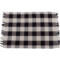 Buffalo Check Black & Buttermilk Placemat 14"x 18"