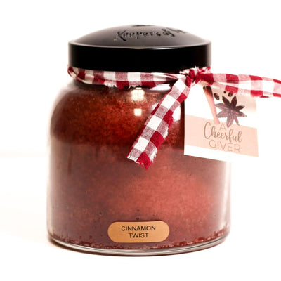 Cinnamon Twist - 34oz Papa Scented Candle Jar with Lid