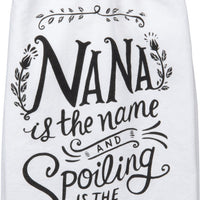 Cotton Kitchen Towel - Nana's the Name , 28"x28"