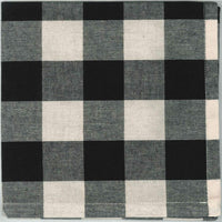 Buffalo Check Black-Buttermilk Napkin, 6 Piece -18 inch Square