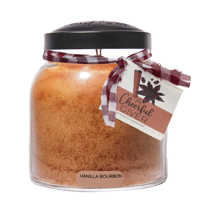Vanilla Bourbon - 34oz Papa Scented Candle Jar with Lid