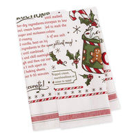 Hot Cocoa & Warm Gingerbread Cookies Printed Dish Towel Set -