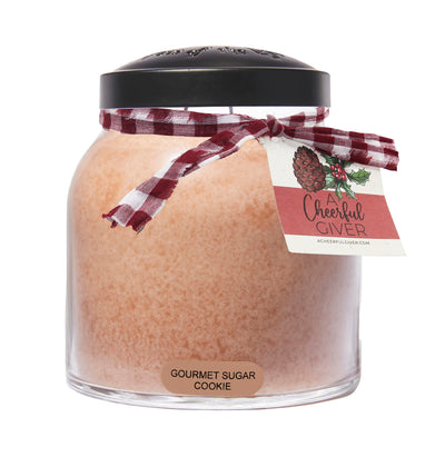 Gourmet Sugar Cookie - 34oz Papa Scented Candle Jar with Lid