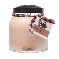 Country Morning - 34oz Papa Scented Candle Jar with Lid