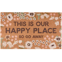 Door Mat - Our Happy Place So Go Away Rug
