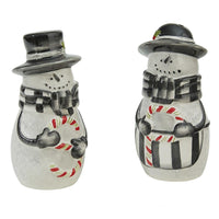 Sketchbook Snowman Salt And Pepper Set - Off-white