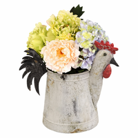 Decorative Metal Rooster Watering Can