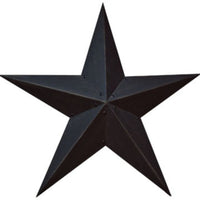 Black Metal Barn Stars - Sizes from 12" to 48"