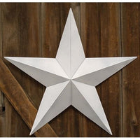 White 3d Metal Barn Stars - Sizes 12" to 48"