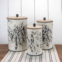 Shibori Flower Nested Canister