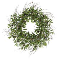 Green Olive Leaf Wreath