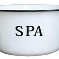 Enamelware Spa Bowl, 8-Inch by 3.75-Inch  from LaughingMooseGifts