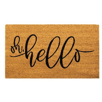 Oh Hello Door Mat 30x18 From LaughingMooseGift