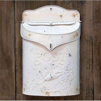 Shabby White Post Box