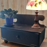 Single Drawer Rustic Vanity Box & Valet