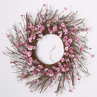 Cherry Blossom Wreath on Natural Twig Base
