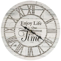 Wall Clock Enjoy Life Clock LaughingMooseGifts