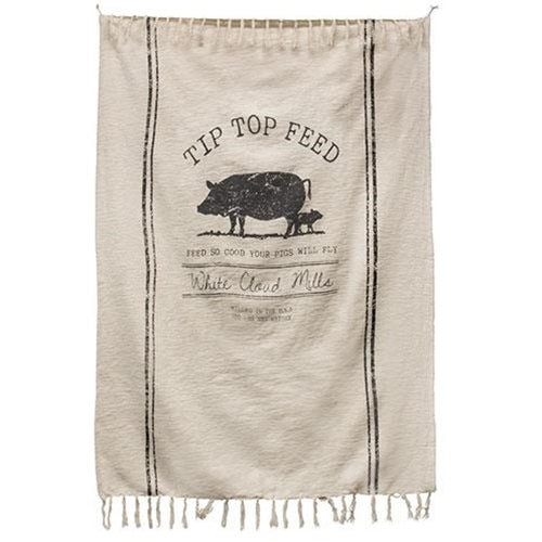 Tip Top Feed farmhouse throw blanket