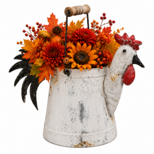 Rustic Rooster Farmhouse Table Decor Centerpiece