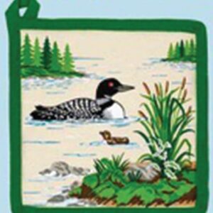 Country Cabin Loons Potholder